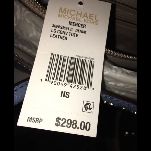 ⭐️HOST PICK⭐️ NWT 💯 Authent Michael Kors Large Convertible Mercer Tote - Picture 16 of 16